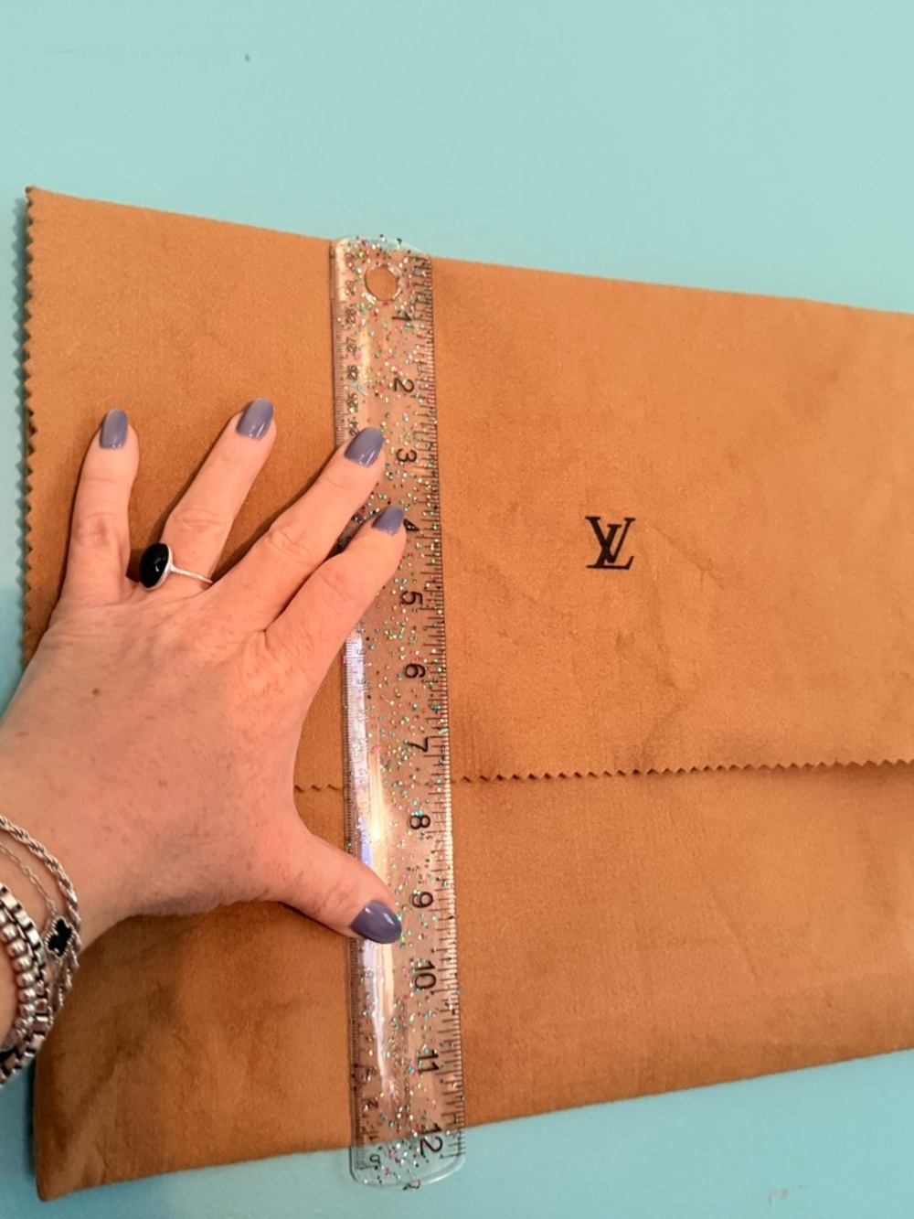 Louis Vuitton Large Felt Dust Bag ✨ Thick LV Storage Envelope w/ Tag